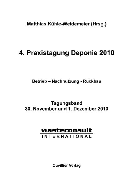 4. Praxistagung Deponie 2010