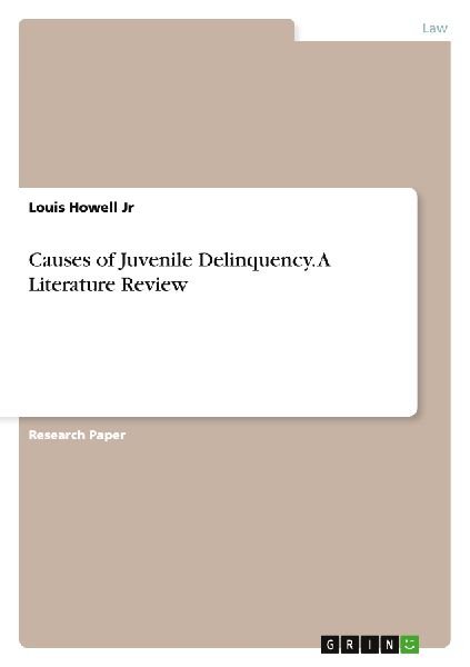 Causes of Juvenile Delinquency. A Literature Review