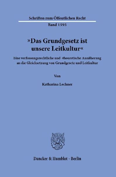 "Das Grundgesetz ist unsere Leitkultur"