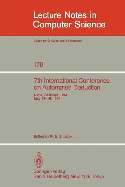 7th International Conference on Automated Deduction