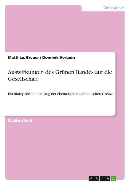 Auswirkungen des Grünen Bandes auf die Gesellschaft