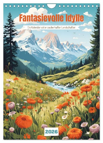Fantasievolle Idylle (Wandkalender 2026 DIN A4 hoch), CALVENDO Monatskalender
