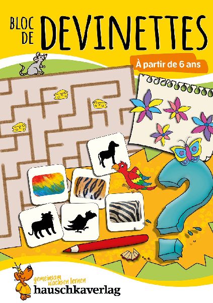Bloc de casse-têtes et livre activite 6 ans : Des énigmes colorées pour la maternelle - cahier activite 5 ans labyrinthe, sudoku, etc pour stimuler la concentration et la pensée logique
