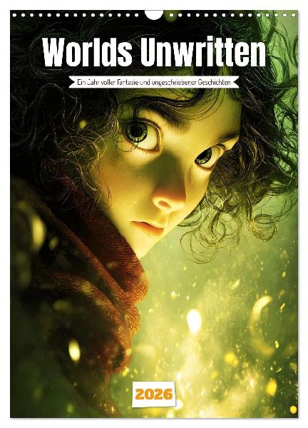 Worlds Unwritten (Wandkalender 2026 DIN A3 hoch), CALVENDO Monatskalender