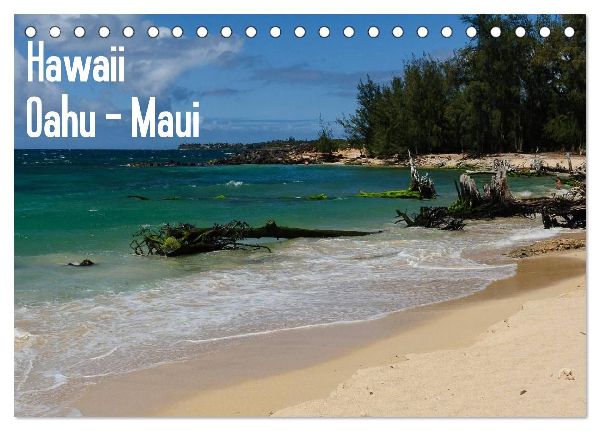 Hawaii - Oahu - Maui (Tischkalender 2026 DIN A5 quer), CALVENDO Monatskalender