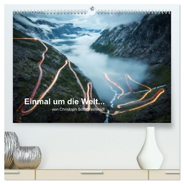 Einmal um die Welt... (hochwertiger Premium Wandkalender 2026 DIN A2 quer), Kunstdruck in Hochglanz