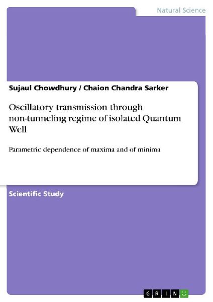 Oscillatory transmission through non-tunneling regime of isolated Quantum Well