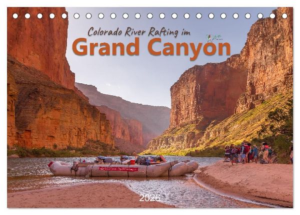 Colorado River Rafting im Grand Canyon (Tischkalender 2026 DIN A5 quer), CALVENDO Monatskalender