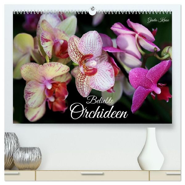 Beliebte Orchideen (hochwertiger Premium Wandkalender 2026 DIN A2 quer), Kunstdruck in Hochglanz