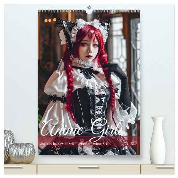 Anime-Girls - Japanische Kawaii-Schönheiten im Anime-Stil (hochwertiger Premium Wandkalender 2026 DIN A2 hoch), Kunstdruck in Hochglanz