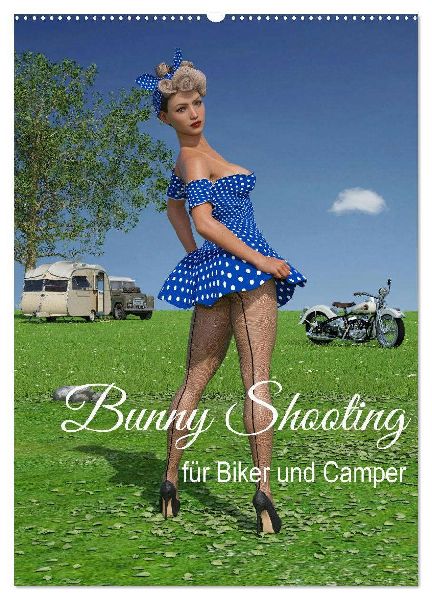 Bunny Shooting (Wandkalender 2026 DIN A2 hoch), CALVENDO Monatskalender