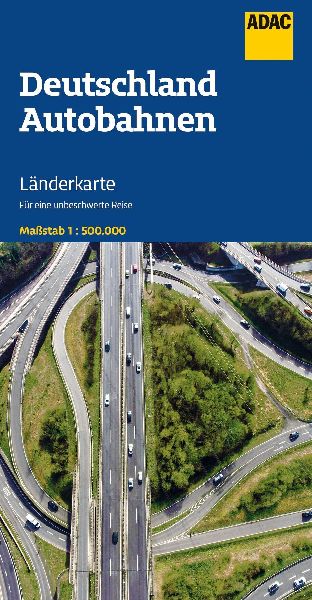 ADAC Länderkarte Deutschland Autobahnen 1:500.000