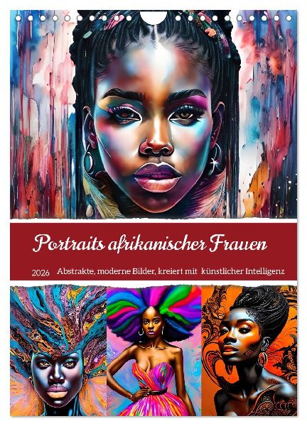 Portraits afrikanischer Frauen (Wandkalender 2026 DIN A4 hoch), CALVENDO Monatskalender