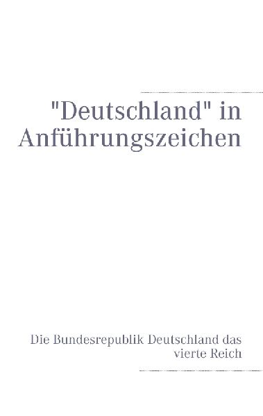 "Deutschland" in Anführungszeichen