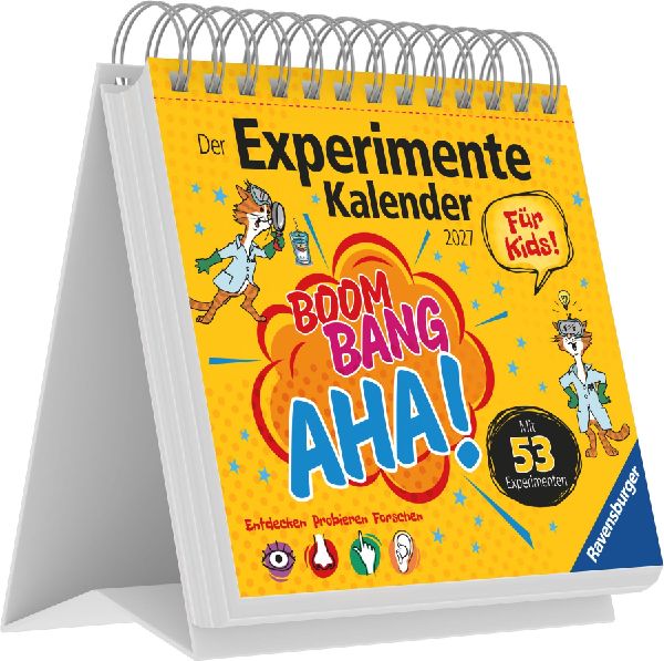 Boom! Bang! Aha! - Der Experimente-Kalender für Kids 2027