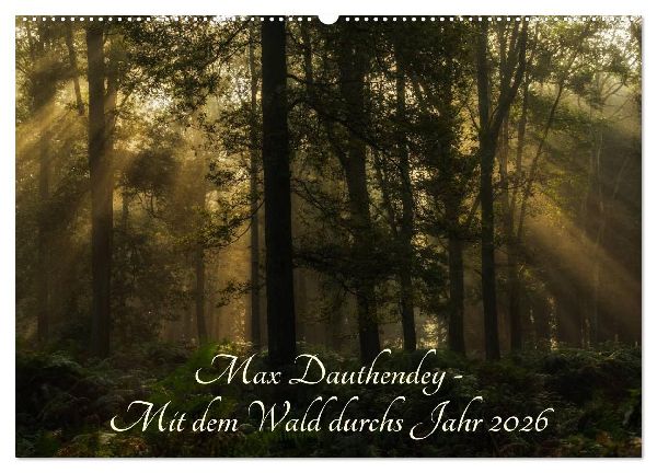 Max Dauthendey - Mit dem Wald durchs Jahr (Wandkalender 2026 DIN A2 quer), CALVENDO Monatskalender