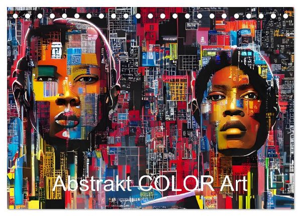 Abstrakt color Art (Tischkalender 2026 DIN A5 quer), CALVENDO Monatskalender