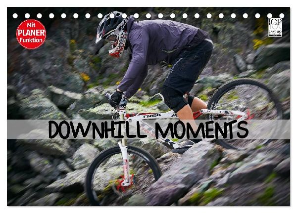 Downhill Moments (Tischkalender 2026 DIN A5 quer), CALVENDO Monatskalender