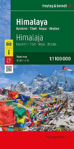 Himalaja, Straßenkarte 1:1.100.000, freytag & berndt