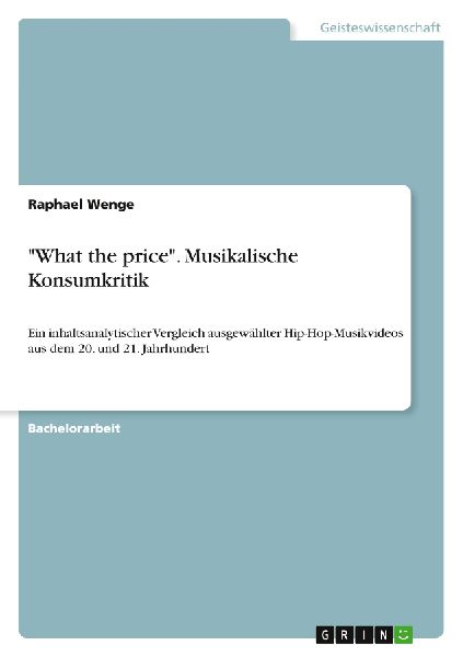 "What the price". Musikalische Konsumkritik