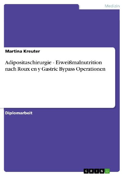 Adipositaschirurgie - Eiweißmalnutrition nach Roux en y Gastric Bypass Operationen