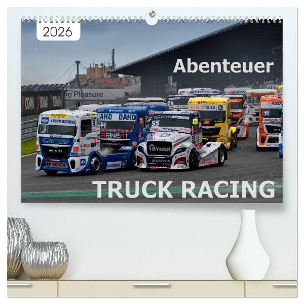 Abenteuer TRUCK RACING (hochwertiger Premium Wandkalender 2026 DIN A2 quer), Kunstdruck in Hochglanz