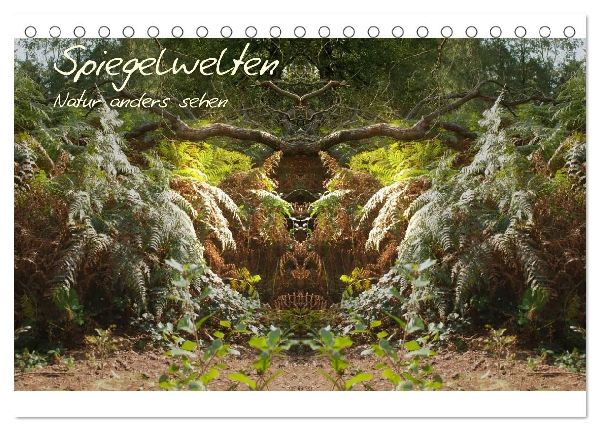 Spiegelwelten - Natur anders sehen (Tischkalender 2026 DIN A5 quer), CALVENDO Monatskalender