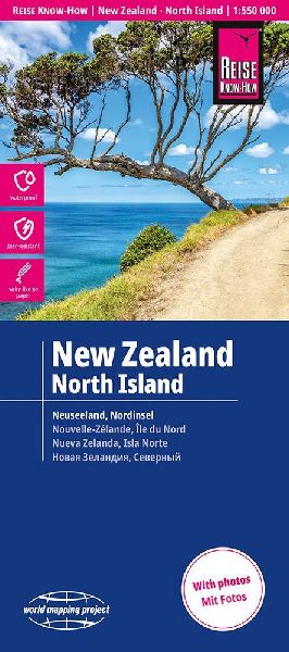 Reise Know-How Landkarte Neuseeland, Nordinsel | New Zealand, North Island (1:550.000)