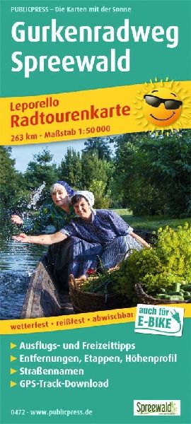 Gurkenradweg Spreewald 1 : 50 000