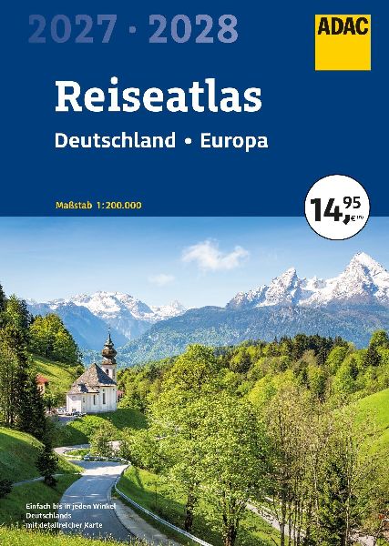 ADAC Reiseatlas 2027/2028 Deutschland 1:200.000, Europa 1:4,5 Mio.