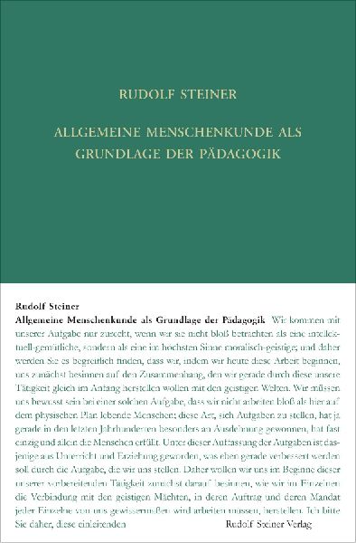Allgemeine Menschenkunde als Grundlage der Pädagogik