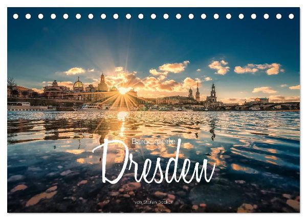 Barockperle Dresden (Tischkalender 2026 DIN A5 quer), CALVENDO Monatskalender