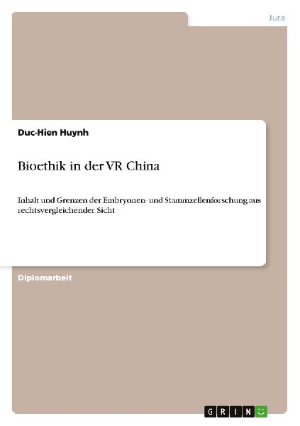 Bioethik in der VR China