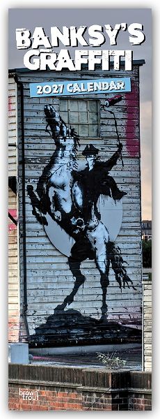 Banksy's Graffiti 2027 - Slimline-Kalender