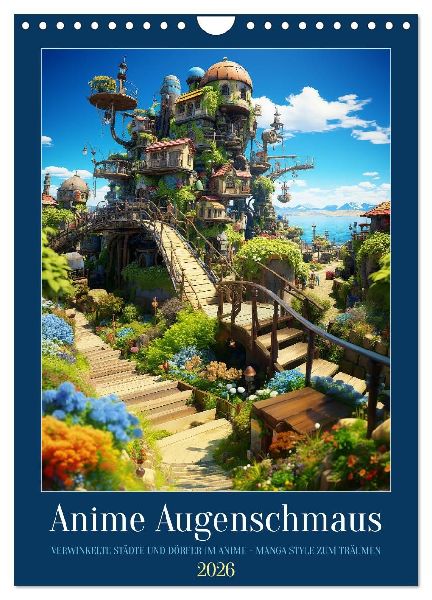 Anime Augenschmaus (Wandkalender 2026 DIN A4 hoch), CALVENDO Monatskalender
