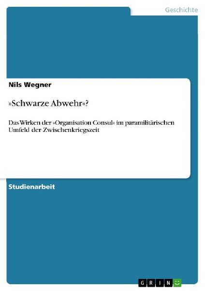 'Schwarze Abwehr'?