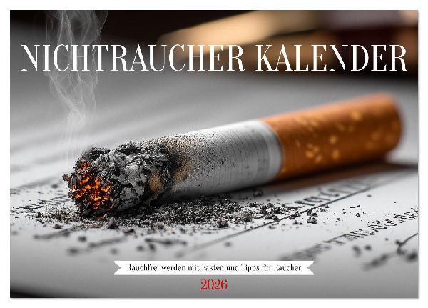 Nichtraucher Kalender - Rauchfrei werden mit Fakten und Tipps für Raucher (Tischkalender 2026 DIN A5 quer), CALVENDO Monatskalender