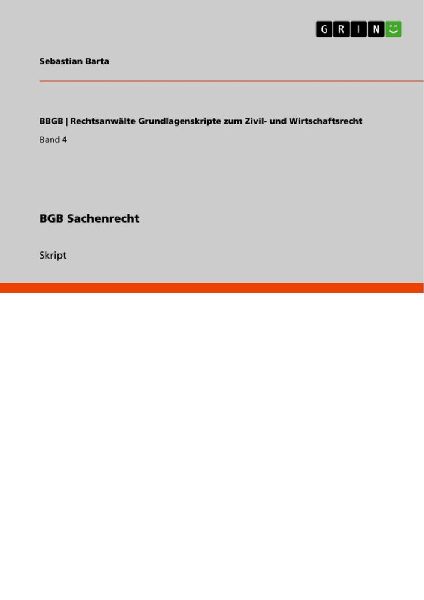 BGB Sachenrecht