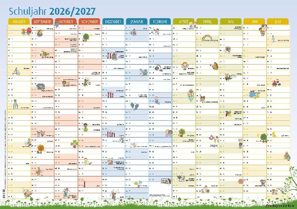 Der Schuljahres-Wandkalender 2026/2027, A1