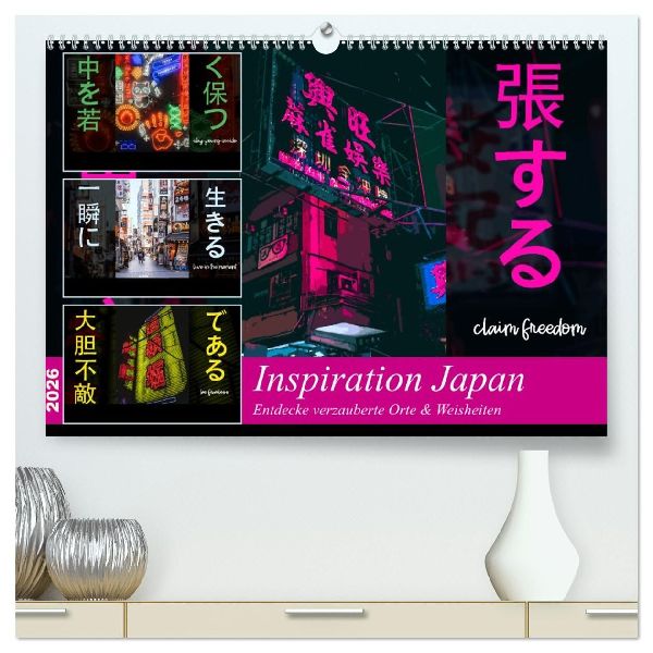 Inspiration Japan (hochwertiger Premium Wandkalender 2026 DIN A2 quer), Kunstdruck in Hochglanz