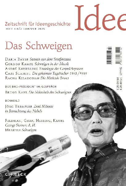 Zeitschrift für Ideengeschichte Heft XIX/2 Sommer 2025