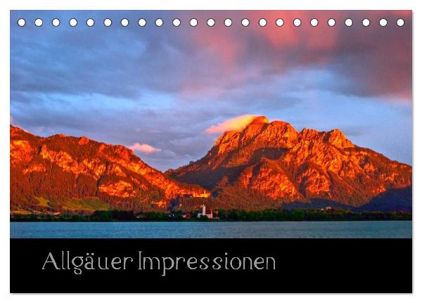 Allgäuer Impressionen (Tischkalender 2026 DIN A5 quer), CALVENDO Monatskalender
