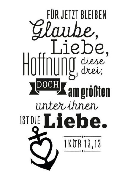 Stempel "Glaube, Liebe, Hoffnung"