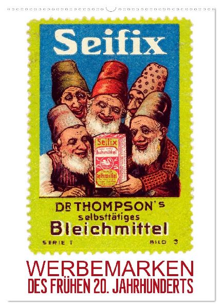 Werbemarken des frühen 20. Jahrhunderts (Wandkalender 2026 DIN A2 hoch), CALVENDO Monatskalender