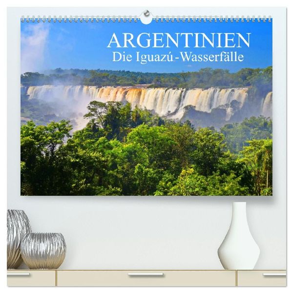 Argentinien. Die Iguazú-Wasserfälle (hochwertiger Premium Wandkalender 2026 DIN A2 quer), Kunstdruck in Hochglanz