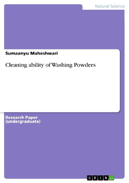 Cleaning ability of Washing Powders