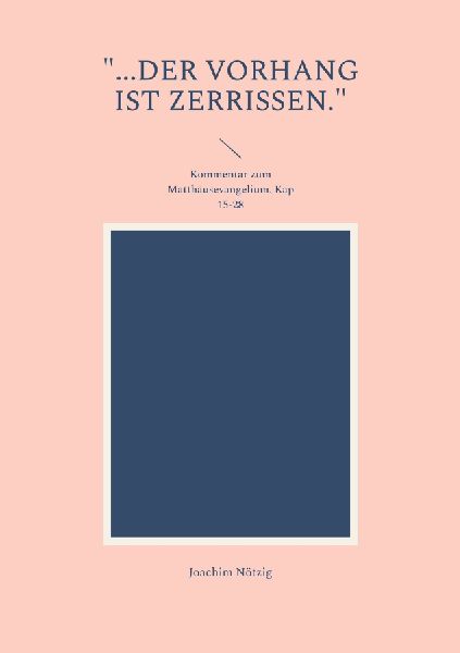 "...der Vorhang ist zerrissen."