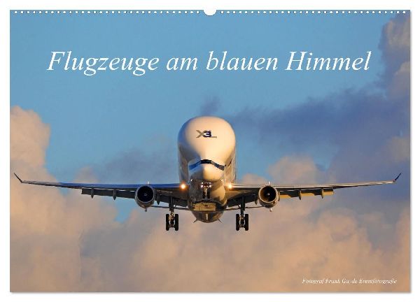 Flugzeuge am blauen Himmel (Wandkalender 2026 DIN A2 quer), CALVENDO Monatskalender