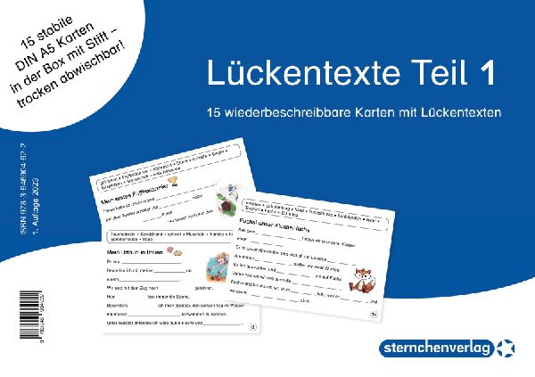 Lückentexte Teil 1- Bildergeschichten