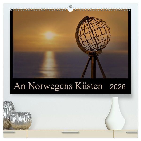 An Norwegens Küsten (hochwertiger Premium Wandkalender 2026 DIN A2 quer), Kunstdruck in Hochglanz